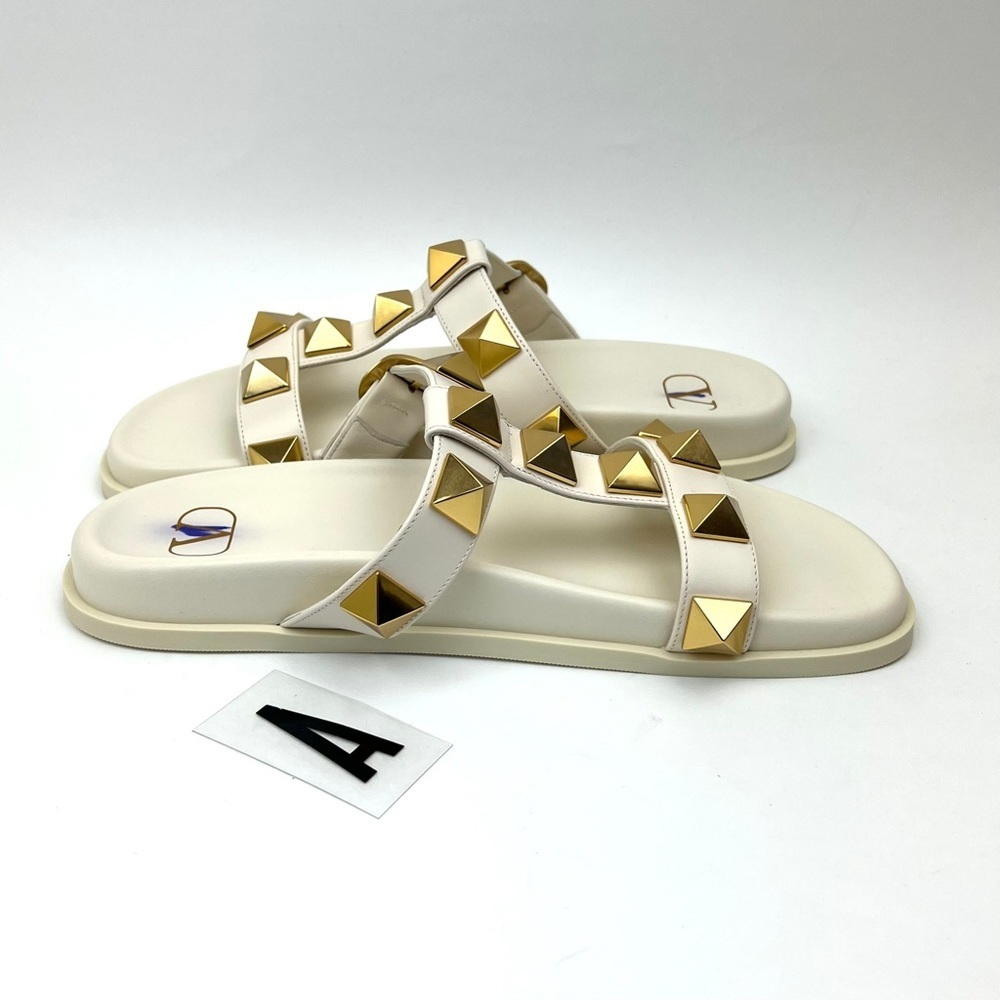 VALENTINO GARAVANI Roman Stud Slide Sandal sz 8.5 - Picture 6 of 12